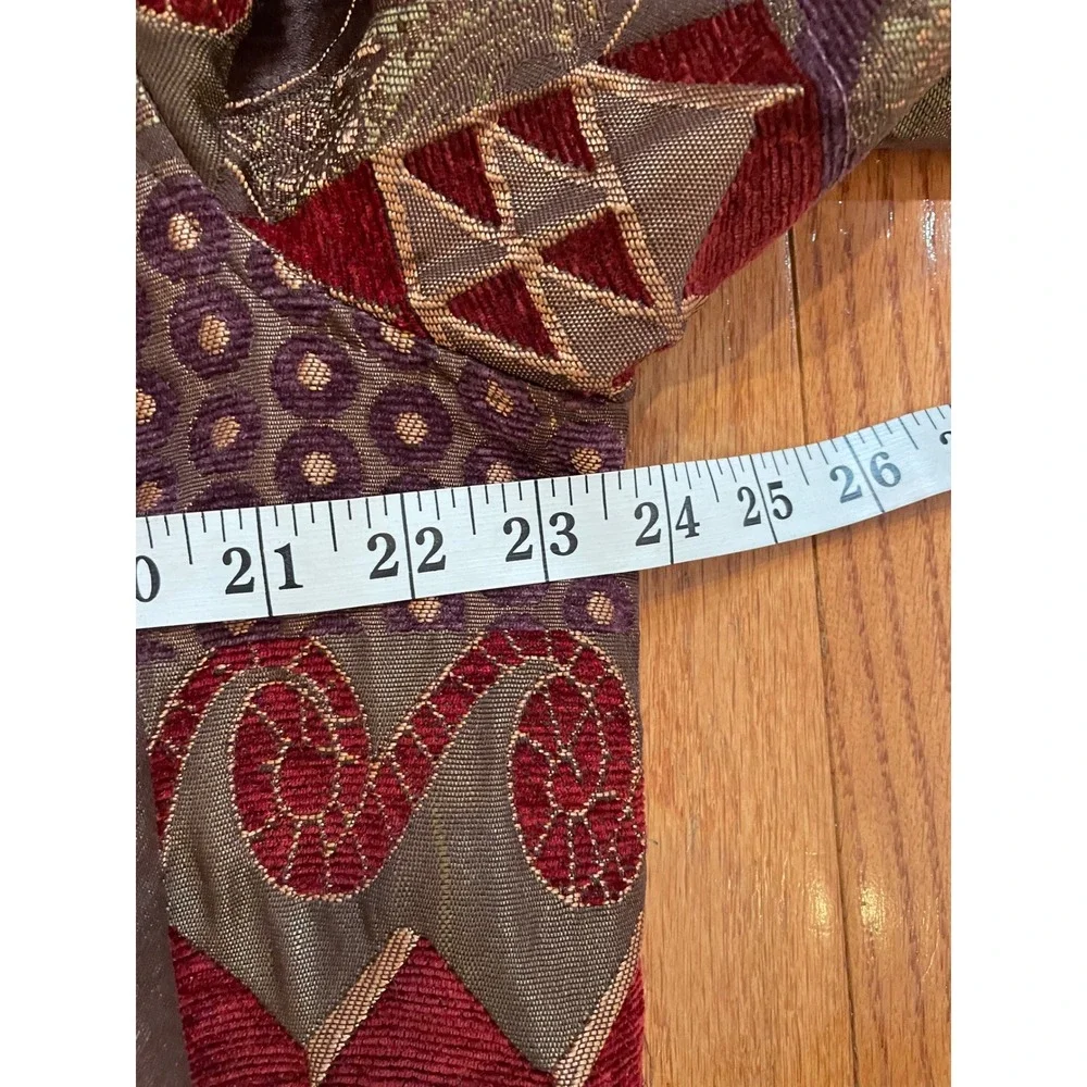 CJ Banks Women's Tapestry Patchwork Zip Up Jacket Size X/14W Boho Western‎